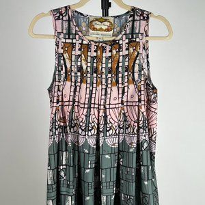 Anthropologie Art Deco Dress
